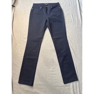 Brooks Brothers 346 Caroline Fit Pants Size 6 Blue Women's Straight Leg Classic